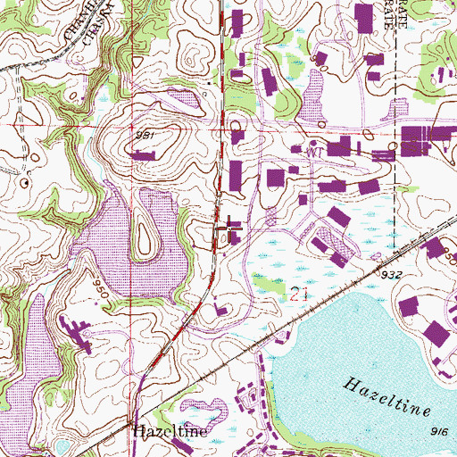 Topographic Map of Carver County School District 112 Office, MN