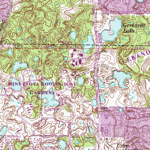 Topographic Map of School of Environmental Studies, MN