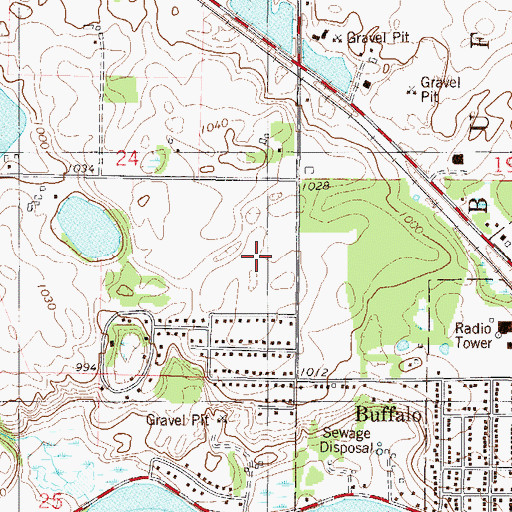 Topographic Map of Northwinds Elementary School, MN