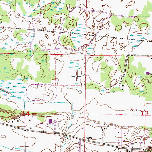 Topographic Map of Red Oak Elementary School, MN