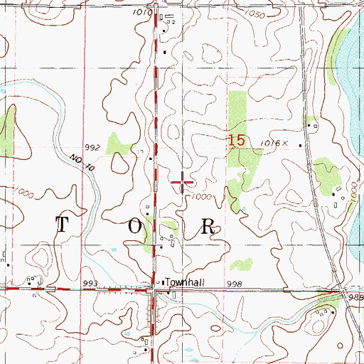 Topographic Map of Howard Lake - Waverly - Winsted Middle School, MN
