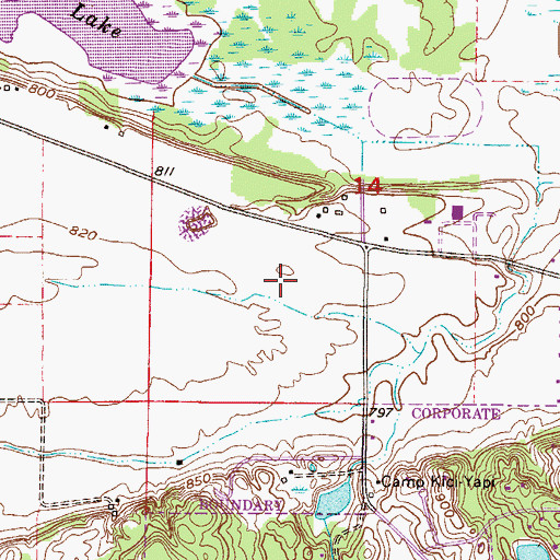 Topographic Map of Eagle Creek Elementary School, MN