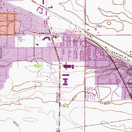 Topographic Map of Shakopee East Junior High School, MN