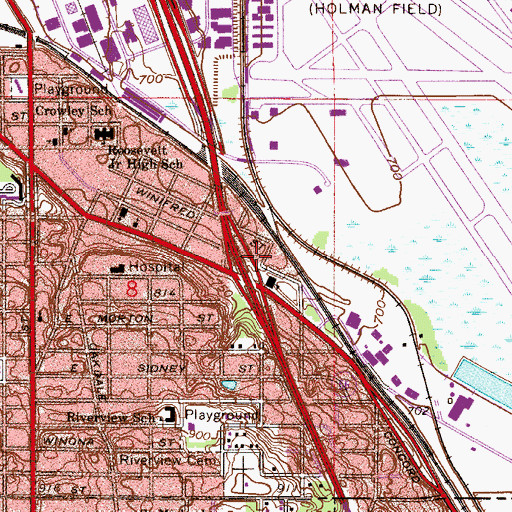 Topographic Map of Guadalupe Alternative Programs, MN