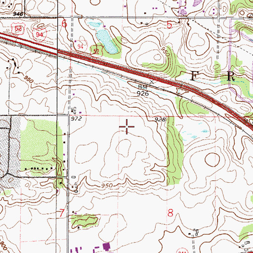Topographic Map of Big Woods Elementary School, MN
