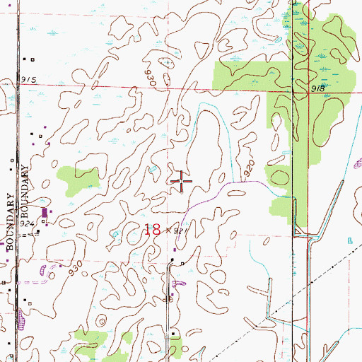 Topographic Map of Oneka Elementary School, MN