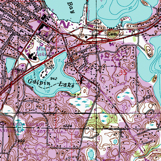 Topographic Map of Saint John the Baptist Catholic School, MN