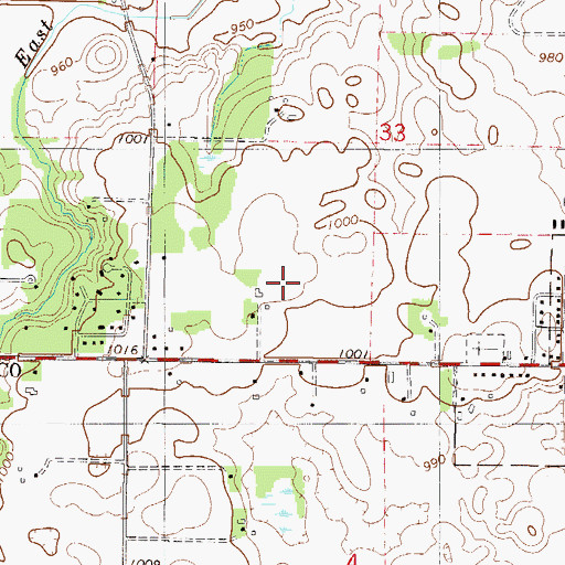 Topographic Map of Raven Stream Elementary School, MN