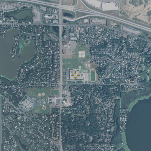 Aerial/Satellite Image of Maple Grove Junior High School, MN