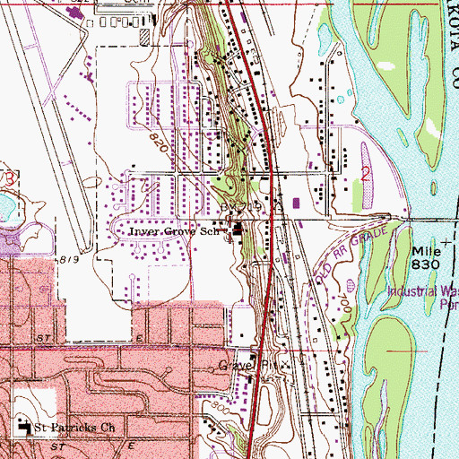 Topographic Map of Tarek Ibn Ziyad Academy, MN