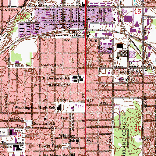 Topographic Map of Community School of Excellence, MN