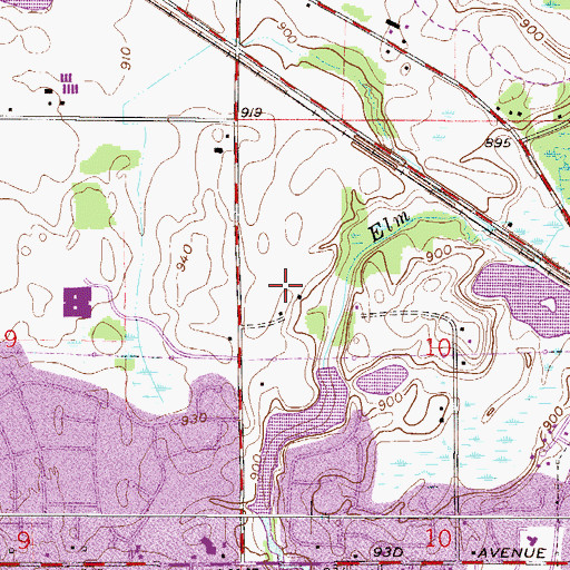 Topographic Map of Maple Grove Senior High School, MN
