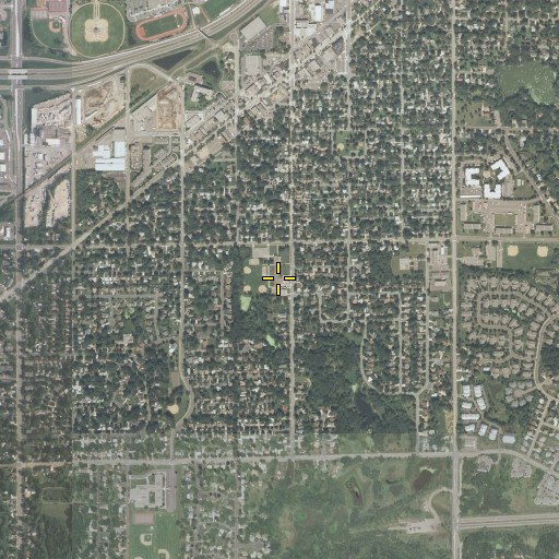 Aerial/Satellite Image of Cowern Elementary School, MN