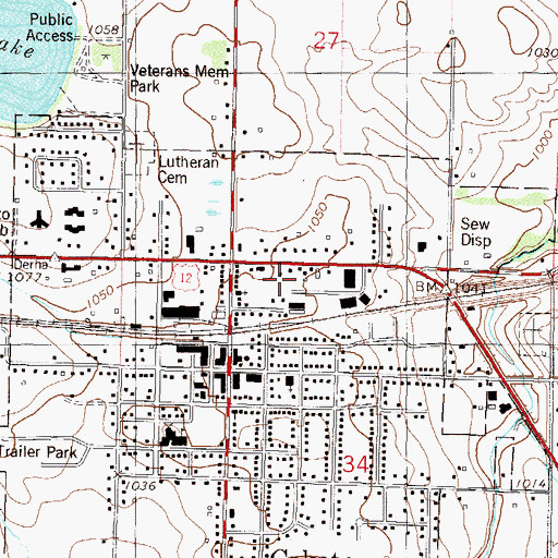 Topographic Map of Dassel - Cokato Area Learning Center, MN