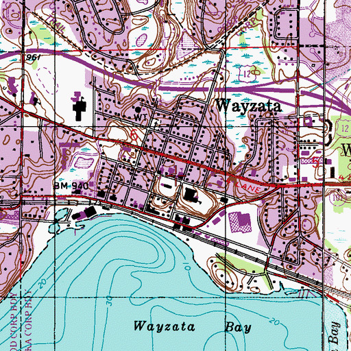 Topographic Map of Saint Bartholomew Catholic School, MN