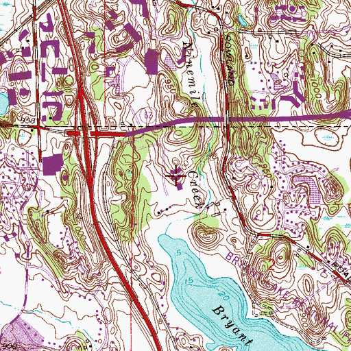 Topographic Map of International School of Minnesota, MN