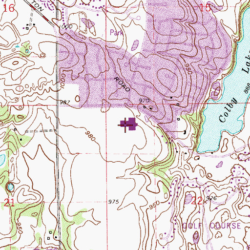 Topographic Map of Middleton Elementary School, MN