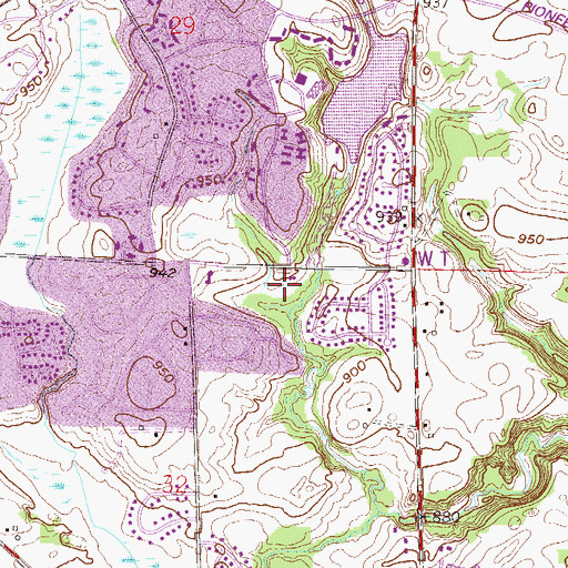 Topographic Map of The World Learner School, MN