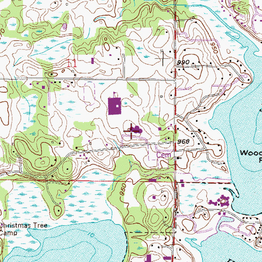 Topographic Map of Hilltop Primary School, MN