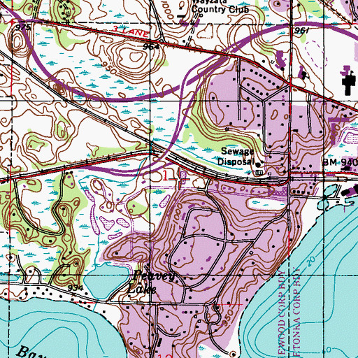 Topographic Map of Blake Lower School - Highcroft Campus, MN
