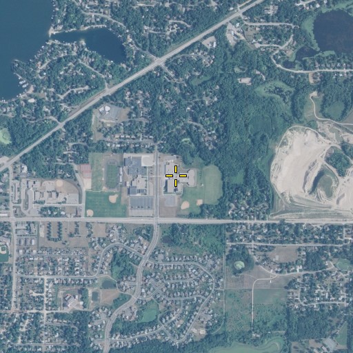Aerial/Satellite Image of Hidden Oaks Middle School, MN
