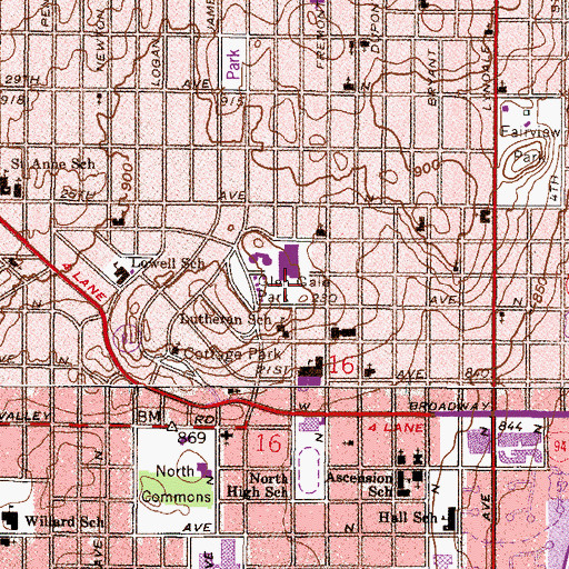 Topographic Map of Early Childhood Family Education, MN