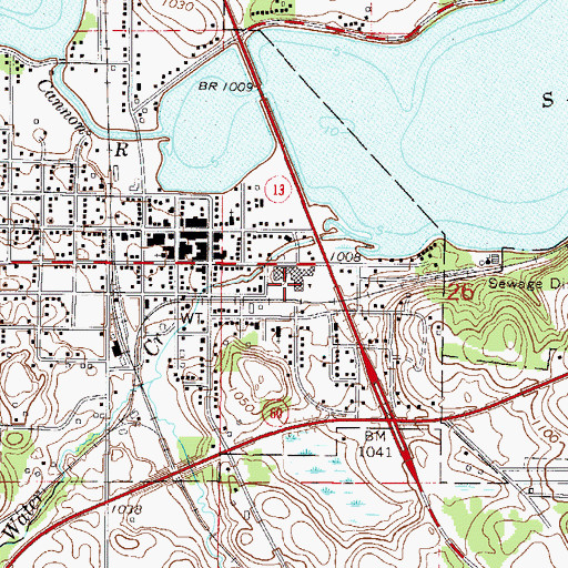 Topographic Map of Waterville - Elysian - Morristown Senior High School, MN