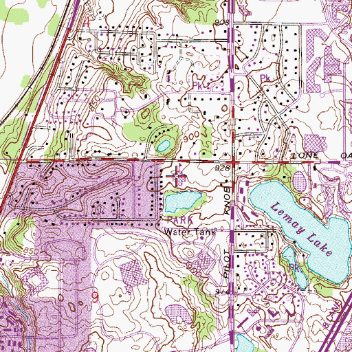 Topographic Map of Pilot Knob Elementary School, MN
