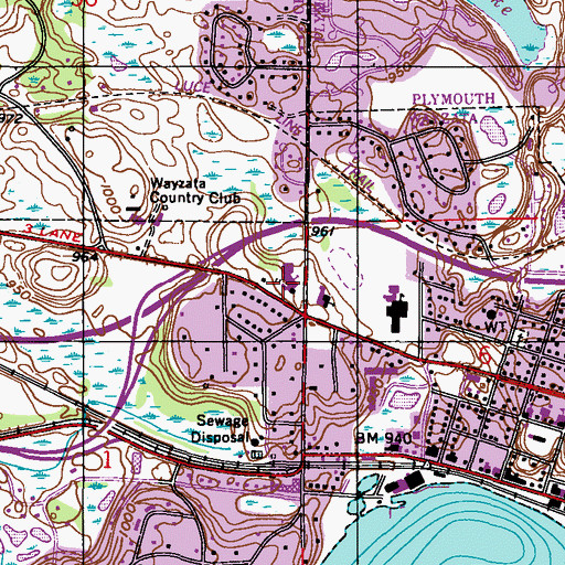 Topographic Map of Redeemer Lutheran School, MN