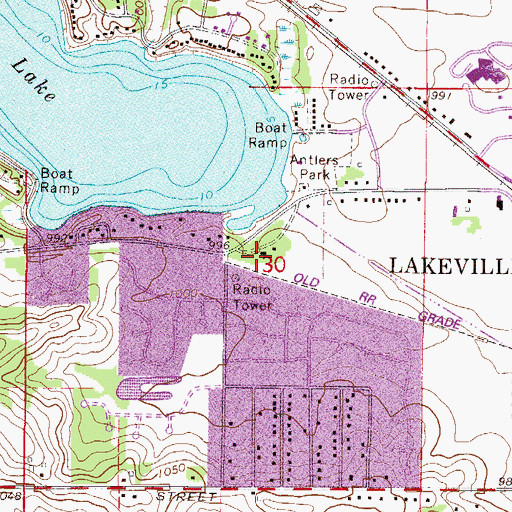 Topographic Map of Lakeview Elementary School, MN