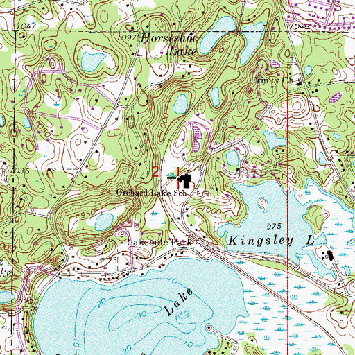 Topographic Map of Orchard Lake Elementary School, MN