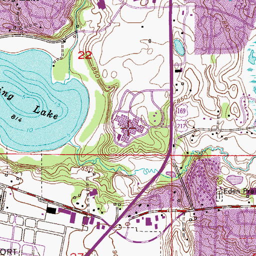 Topographic Map of Hennepin Technical College - Eden Prairie Campus, MN