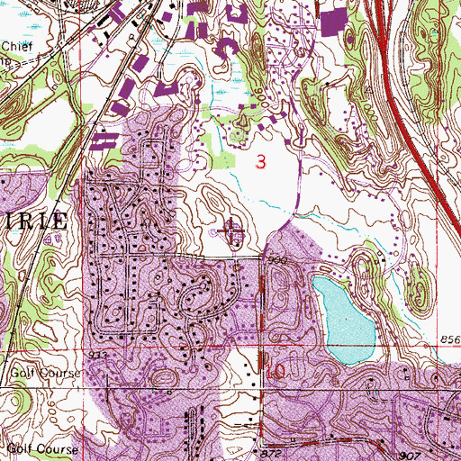 Topographic Map of Forest Hills Elementary School, MN