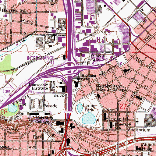 Topographic Map of Connection Center, MN