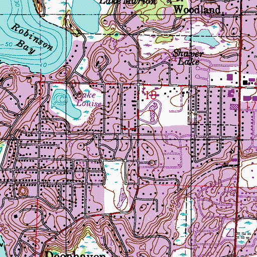 Topographic Map of Grace Christian Preschool, MN