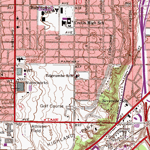 Topographic Map of Talmud Torah of Saint Paul School, MN