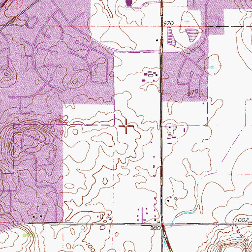 Topographic Map of Northfield Middle School, MN