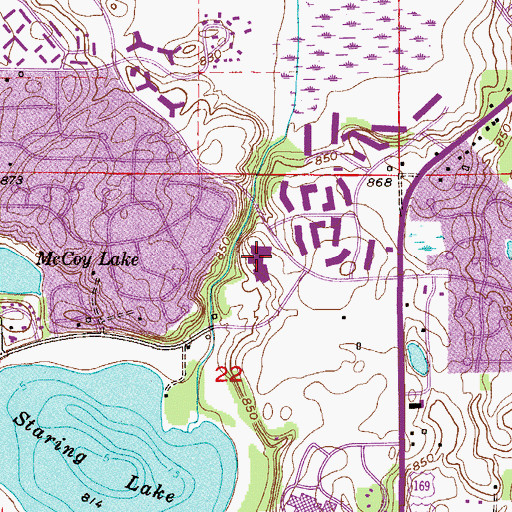Topographic Map of Eagle Heights Spanish Immersion School, MN