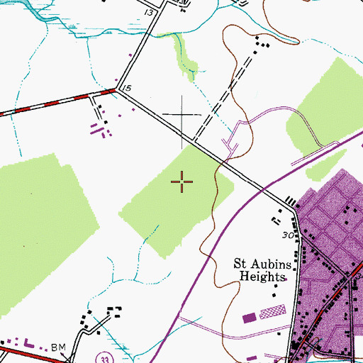 Topographic Map of Shore Harvest Presbyterian Church, MD