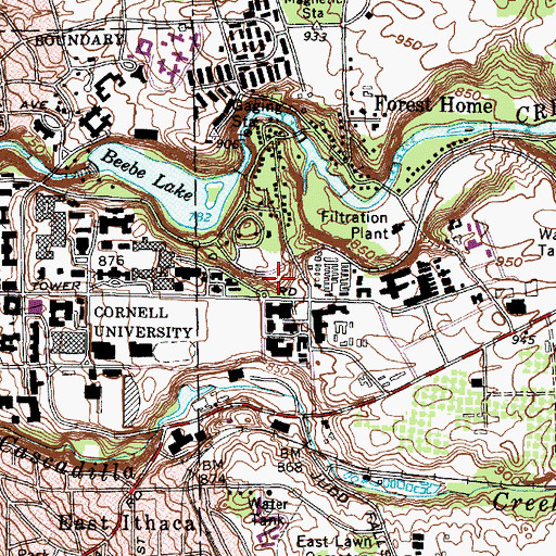 Topographic Map of Pounder Heritage Vegetable Garden, NY