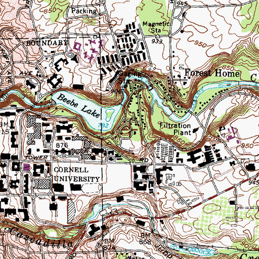 Topographic Map of Comstock Knoll, NY