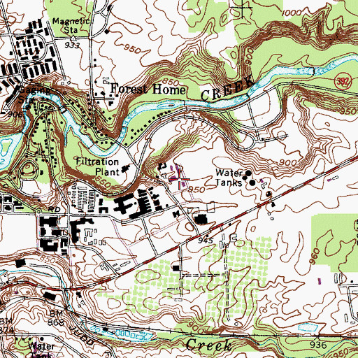 Topographic Map of Leland Laboratory, NY