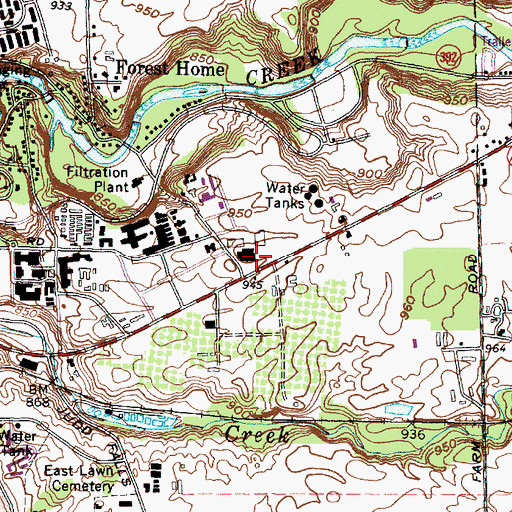 Topographic Map of Guterman Bioclimatic Laboratory, NY