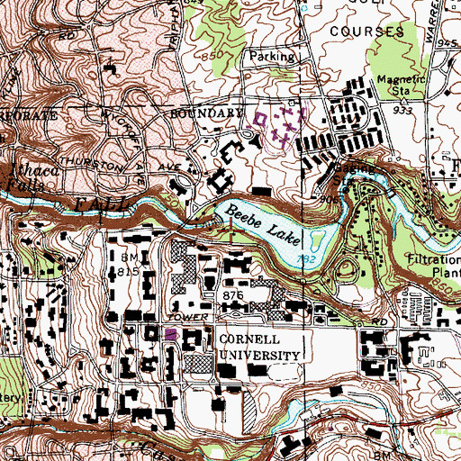 Topographic Map of Weinhold Chilled Water Plant 1, NY