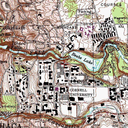 Topographic Map of Olin Chemistry Research Laboratory, NY