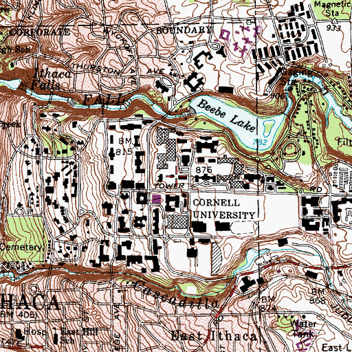 Topographic Map of Big Red Barn, NY