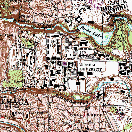 Topographic Map of Peter Plaza, NY
