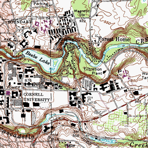 Topographic Map of Robison York State Herb Garden, NY