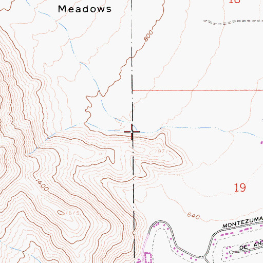 Topographic Map of Henderson Canyon, CA