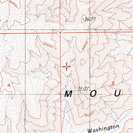 Topographic Map of Hexie Mountains, CA